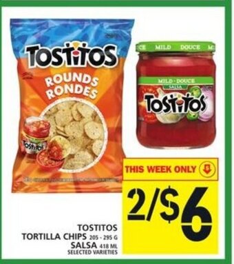 Food Basics Tostitos tortilla chips offer