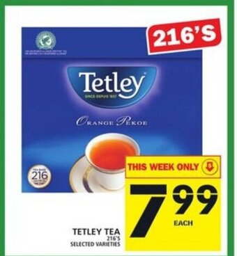 Food Basics Tetley tea offer