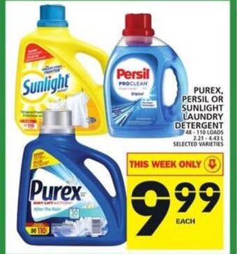 Food Basics Purex, persil, or sunlight laundry detergent offer