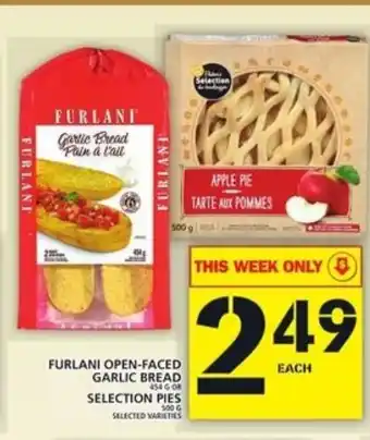 Food Basics Furlani open-faced garlic bread offer