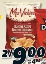 IGA CROUSTILLES MISS VICKIE'S (190 ou 200 g) offer