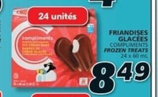 IGA FRIANDISES GLACÉES COMPUMENTS 24 x 60 mL offer