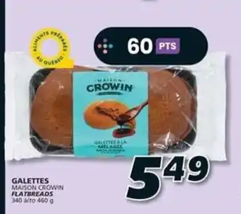 IGA GALETTES MAISON CROWIN 340 à/to 460 g offer