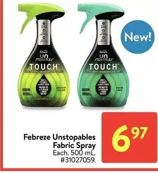 Walmart Febreze unstopables fabric spray offer