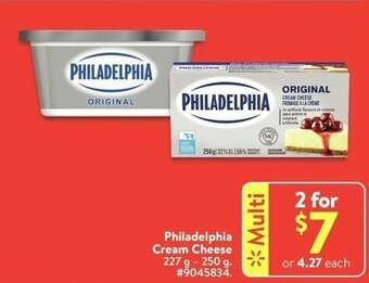 Walmart Philadelphia cream cheese offer