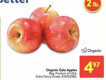Walmart Organic gala apples offer