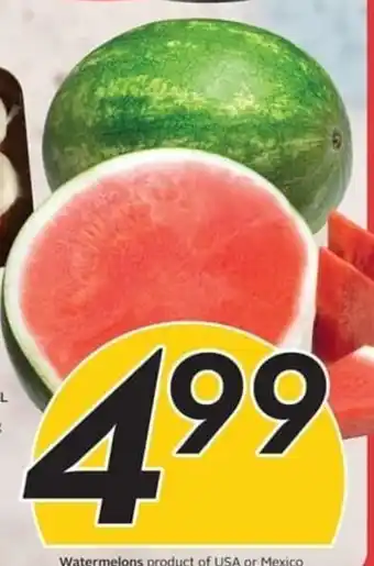 Safeway Watermelons product of USA or Mexico offer