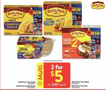 Walmart Old el paso taco shells offer