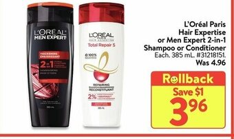 Walmart L'oréal paris hair expertise offer