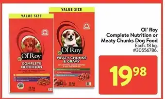Walmart Ol'roy complete nutrition offer