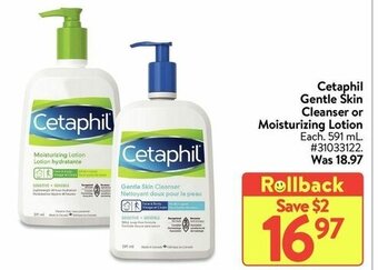 Walmart Cetaphil gentle skin cleanser offer