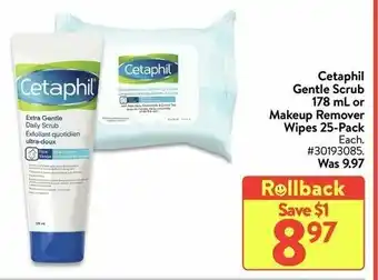 Walmart Cetaphil gentle scrub offer