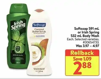 Walmart Softsoap 591 ml offer