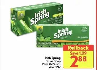 Walmart Irish sring 6-bar soap offer