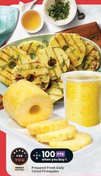 Safeway Prepared Fresh Daily Cored Pineapples offer