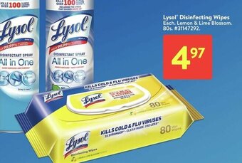 Walmart Lysol disinfecting wipes offer
