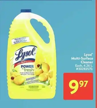 Walmart Lysol multi-surface cleaner offer