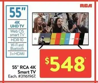 Walmart 55" RCA 4K smart TV offer