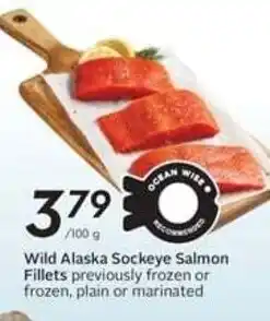Safeway Wild Alaska Sockeye Salmon Fillets offer