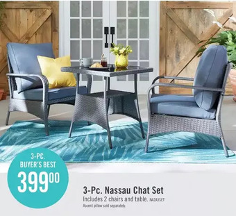 The Brick Nassau 3-piece patio package - grey offer