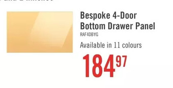 The Brick Samsung bespoke 4-door french-door refrigerator bottom panel - ra-f36db4c0/aa offer