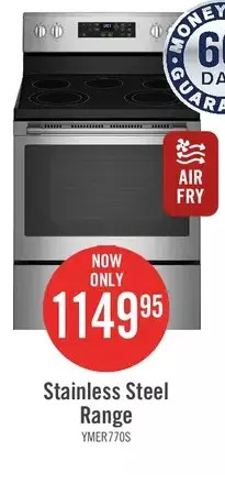 The Brick Maytag 5.3 cu. ft. electric range with air fry - ymer7700lz offer