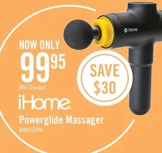 The Brick Ihome powerglide deep tissue percussion massager - iwmg18 offer