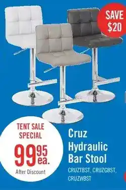 The Brick Cruz beige bar stool offer