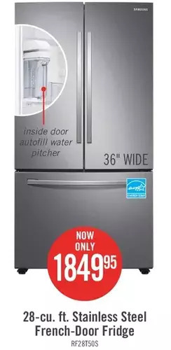 The Brick Samsung 28 cu. ft. french-door refrigerator - rf28t5021sr/aa offer