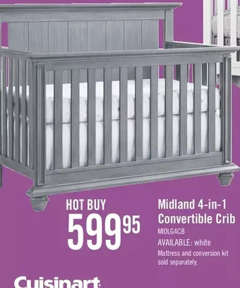 The Brick Midland 4-in-1 crib - grey offer
