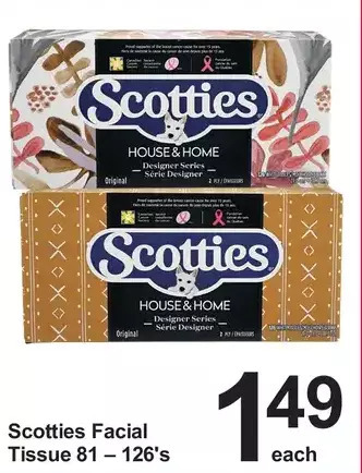 Pharmasave Scotties facial tissue offer