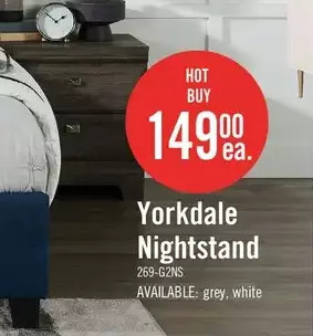 The Brick Yorkdale nightstand - grey offer