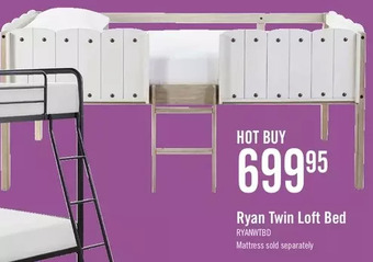 The Brick Ryan twin loft bed offer