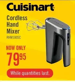 The Brick Cuisinart evolutionx™ cordless rechargeable 5-speed hand mixer - rhm-100c offer