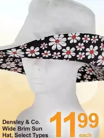 Pharmasave Densley & co. wide brim sun hat offer