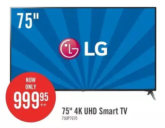 The Brick Lg 75 4k smart uhd television offer