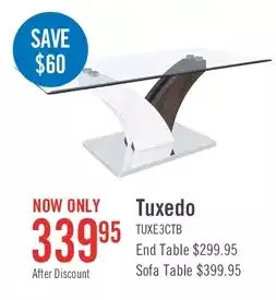 The Brick Tuxedo coffee table offer