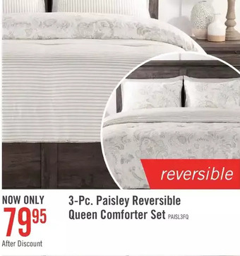 The Brick Indie paisley 3-piece full/queen comforter set offer