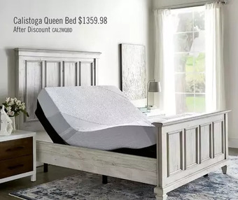 The Brick Calistoga queen bed - white offer
