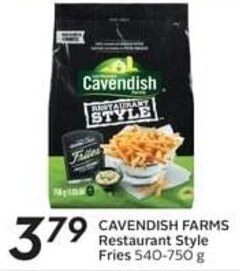 Safeway CAVENDISH FARMS Restaurant Style Fries 540-750 g offer