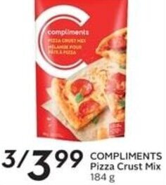 Safeway COMPLIMENTS Pizza Crust Mix 184 g offer
