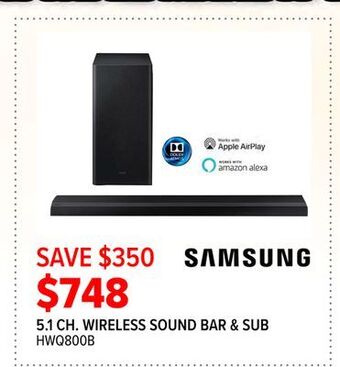 2001 Audio Video Samsung soundbar 5.1.2ch dolby atmos offer