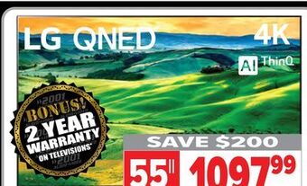 2001 Audio Video Lg 55 uqa 4k qned w/ thinq a offer