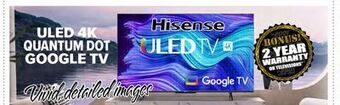 2001 Audio Video Hisense 55 uled 4k quantum dot google tv offer