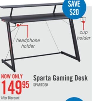 The Brick Sparta gaming desk - black offer