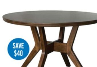 The Brick Chelsea round dining table - walnut offer