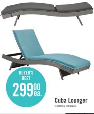 The Brick Cuba lounger - blue offer