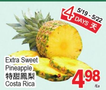T&T Supermarket Extra sweet pineapple offer