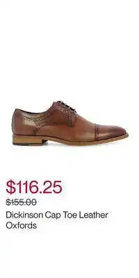 Dickinson cap toe leather oxfords