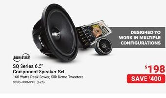 Visions Electronics Soundstage sq series 6.5 component speaker set offer